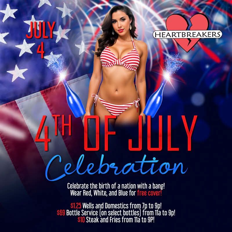 🎉 Happy #juneteenth2025 , everyone! 💔Join us tonight at Heartbreakers to celebrate #freedom and catch the #NBAFinals #OKCThunder vs #Pacers  on our GIANT screens! 🏀🍻
Extended Happy Hour till 11pm.