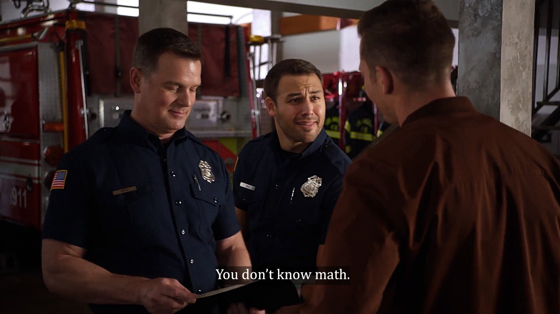 GianzGmez's tweet image. Something about teasing your boyfriend because he sucks at maths #Supacell #911onFOX