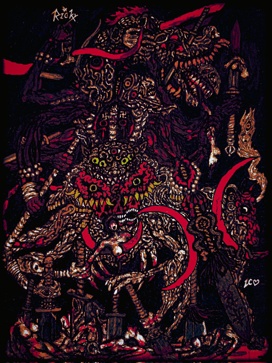 Ricky_boy_18's tweet photo. <'Spirit' ; General Red Hare>
.
#macabreart #artwork #クリーチャー #bodyhorror #conceptart #drawing #イラスト #darkart #darkfantasy #monsterart #horror #creaturedesign #Creature #devil #モンスター #creepyart #occultart #illustraion #fantasyart #絵 https://t.co/0nWfKi8ms6