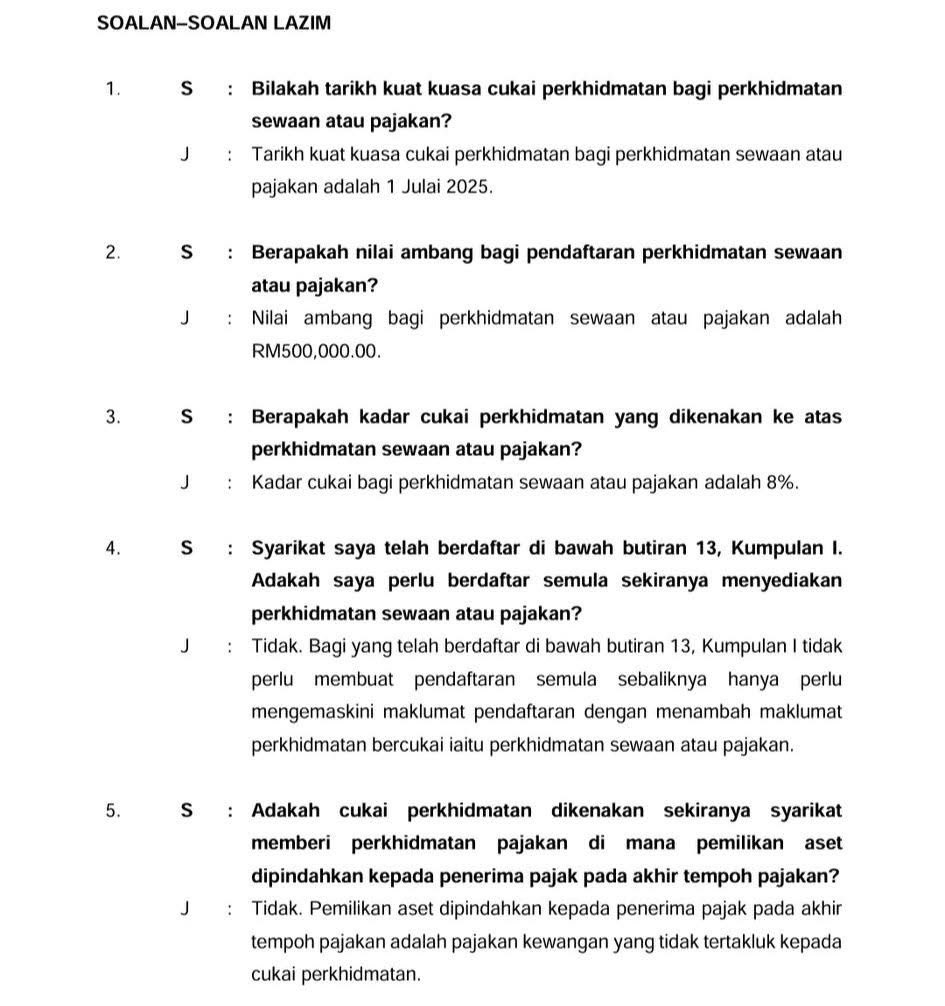 Anwar Ibrahim = Bapa Cukai Kebangsaan.

Mulai 1 Julai 2025, sewa kedai pun kena SST 8%.
Sewa RM10k? Kena cukai RM800!

Sewa kedai biasa pun kerajaan cekup.
GST dulu pun tak sampai macam ni.

Dulu tong gas, sekarang peniaga pula digasak.
Madani ni dah tak beza dengan lintah darat