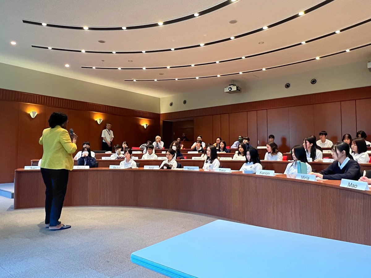 MercyTembon's tweet image. Concluded my Japan mission with visits to Nagoya University & NUCB International School. Grateful for the inspiring engagement with students & my ride on the bullet train—an emblem of Japan’s innovation & @WorldBank partnership. #InternationalDevelopment #NextGenLeaders