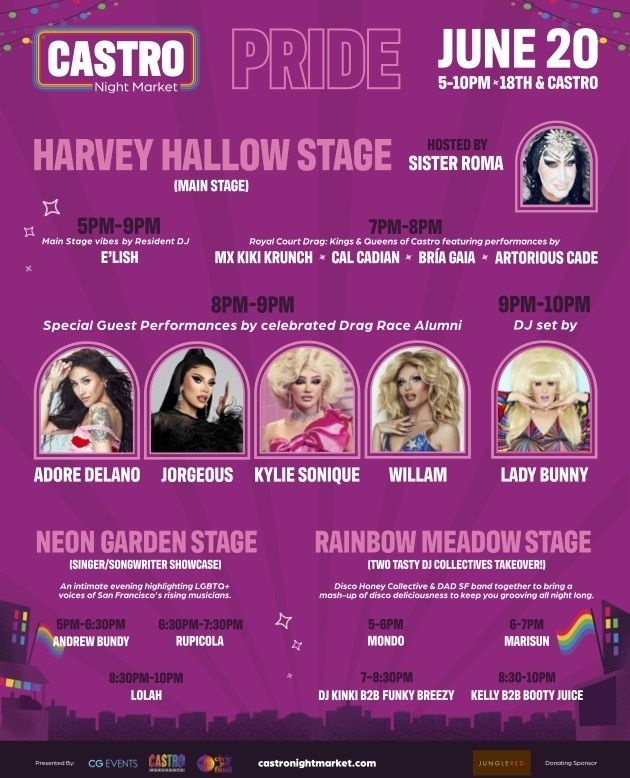 Lolah will be playing at the Castro Night Market from 8:30-10:00pm Friday June 20th. The free event will run from 5 PM to 10 PM at 18th &amp; Castro, now stretching one block further up 18th Street toward Diamond. ⁠
⁠
#bayarealivemusic #lolah #singersongwriter #fridaynightmarket