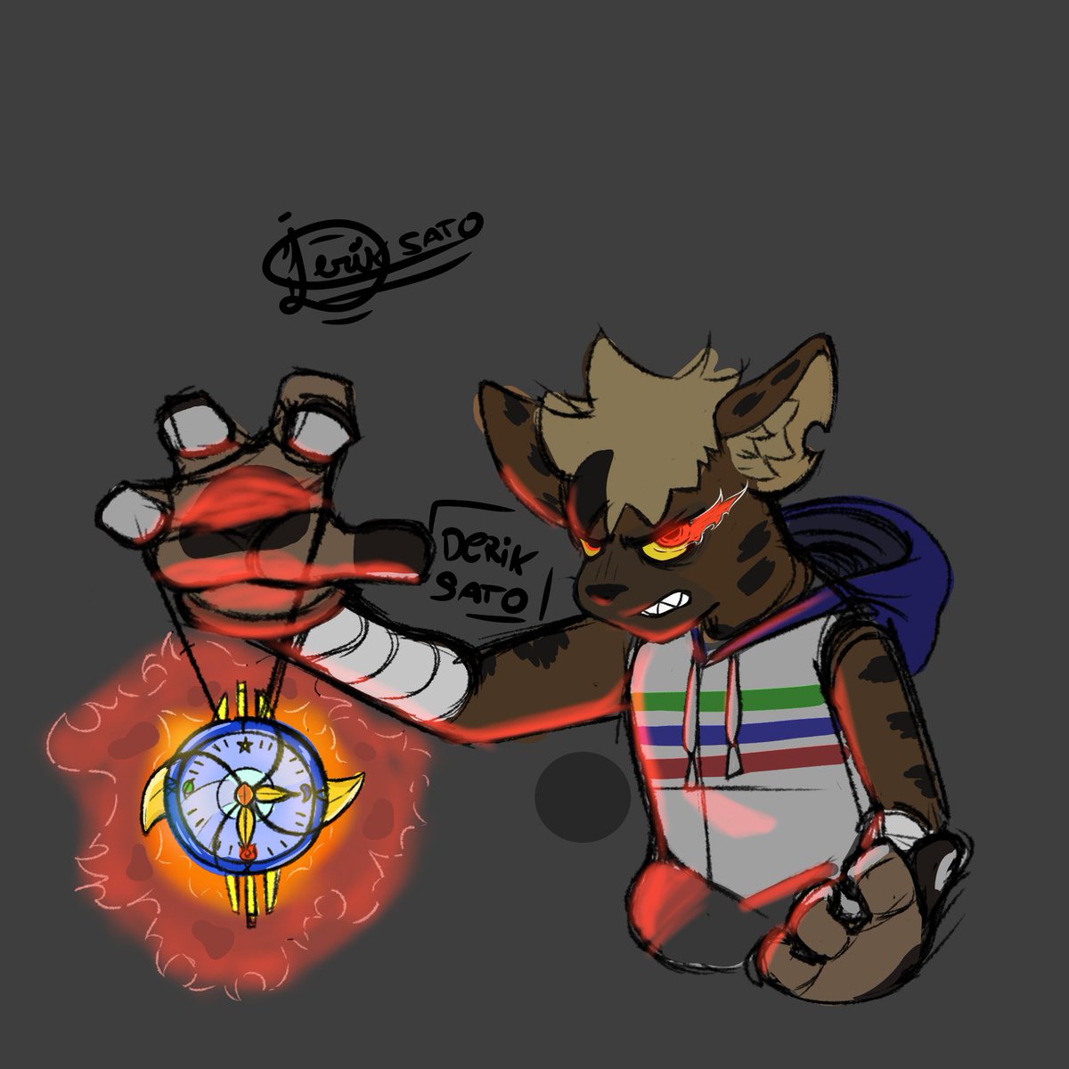 Desenho q fiz  esses dia..
Gostei da luvas..