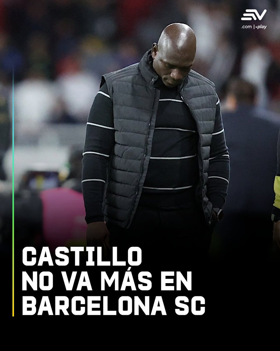 ⚽ #EcuavisaSports 📌 Barcelona SC puso fin al ciclo de Segundo Castillo como entrenador tras obtener solo un 53,8 % de victorias y no ganar el 46,1 % de sus partidos en la temporada 2025. 📲 bit.ly/3GbPbca