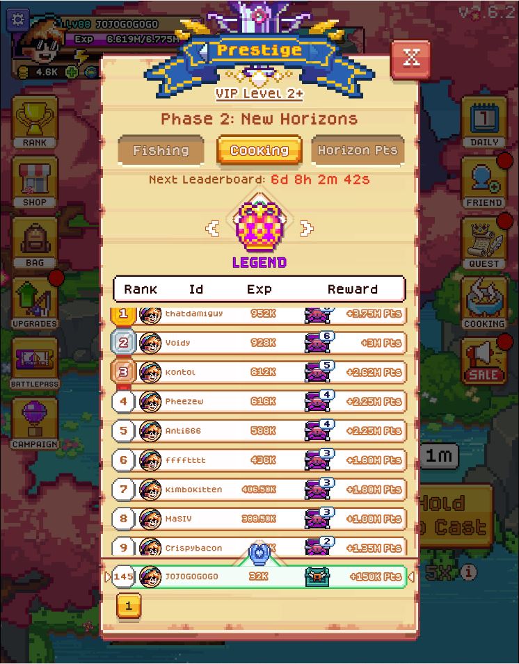 じょーたろ@Web3 Gamer🅧 (@jojo_cryptoinfo) on Twitter photo GM!
昨日の釣果はレアとコモンばかりだったけど
スタミナを消費しないラッキーが発動!
クッキングで初めて200位内に入ったけれど、これは維持できないかなぁ🧐
<a href="/FishingFrenzyCo/">Fishing Frenzy</a> GM!
昨日の釣果はレアとコモンばかりだったけど
スタミナを消費しないラッキーが発動!
クッキングで初めて200位内に入ったけれど、これは維持できないかなぁ🧐
<a href="/FishingFrenzyCo/">Fishing Frenzy</a>