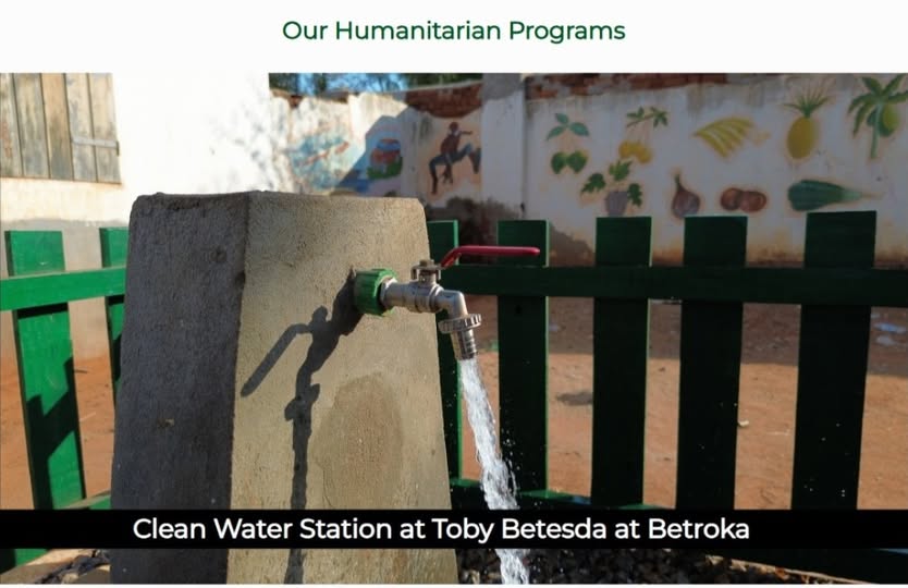 Friends of Madagascar Mission Water Development:  Two major water systems have been accomplished.  In each situation, a water well has been dug, and both wells are producing more water than any other wells in the area.  A water tower has been built to store water and provide