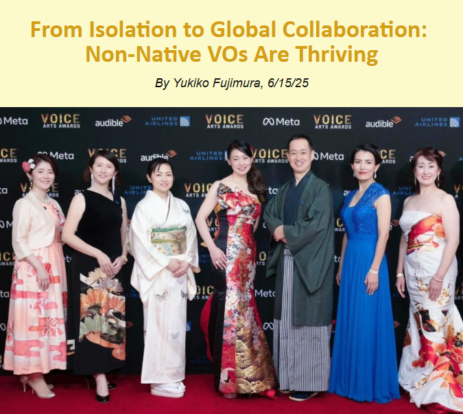 bilingualmc's tweet image. 3万人以上の読者がいるアメリカのナレーション団体のNewsletterへ寄稿させて頂きました。…
