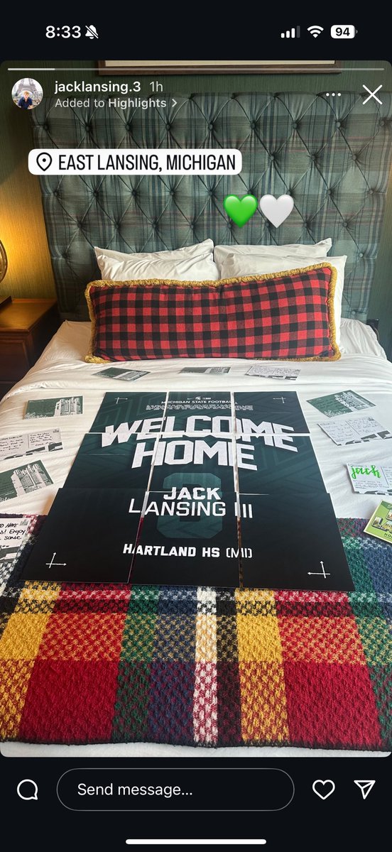 Corey Robinson (@c_robinson247) on Twitter photo Michigan State commit, <a href="/JackLansingIII/">Jack Lansing III</a> has arrived in East Lansing to get his official visit started this weekend Michigan State commit, <a href="/JackLansingIII/">Jack Lansing III</a> has arrived in East Lansing to get his official visit started this weekend