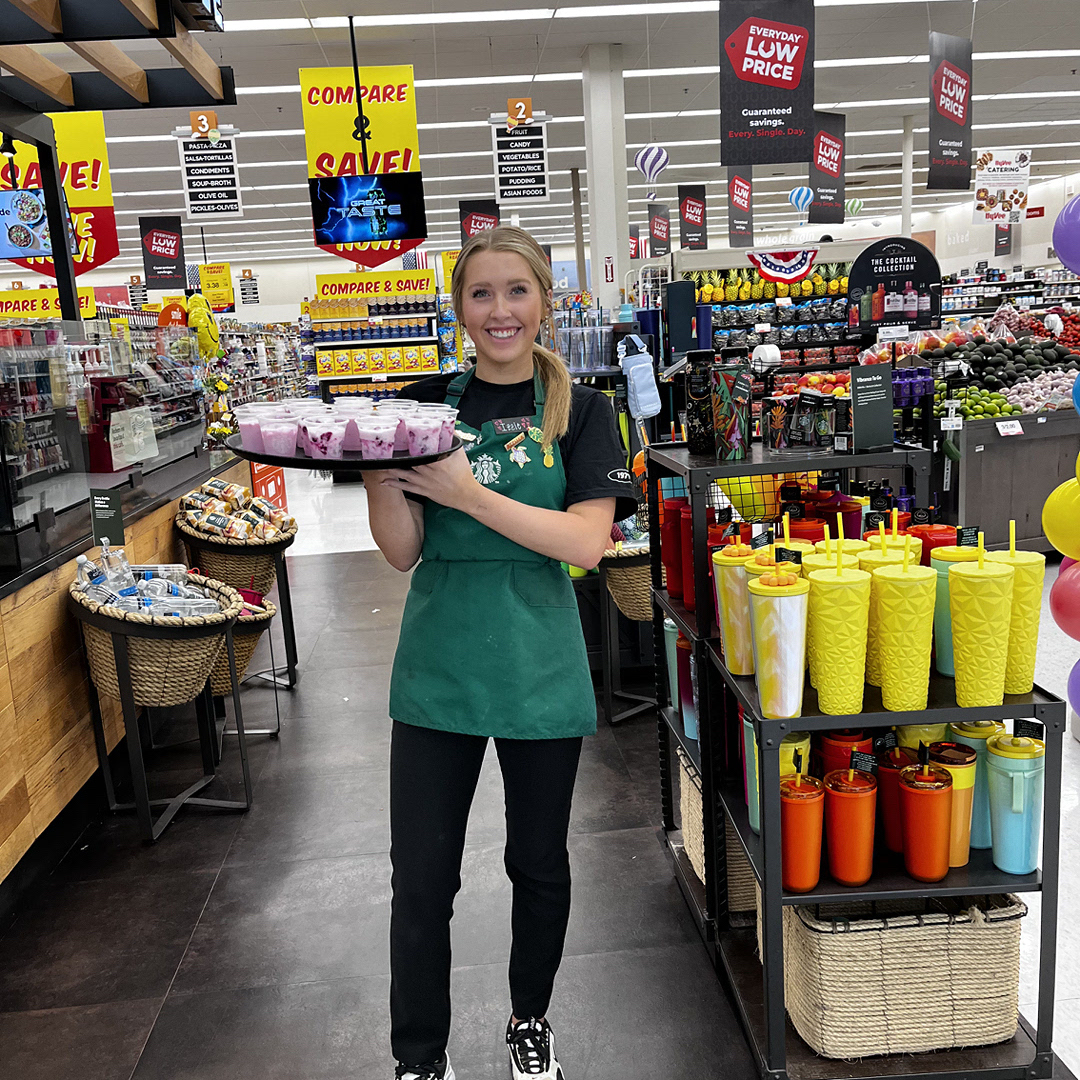 Come visit Izzie and the team to beat the heat! With a variety of flavors to choose from like the mango dragon berry. #indianolahyvee