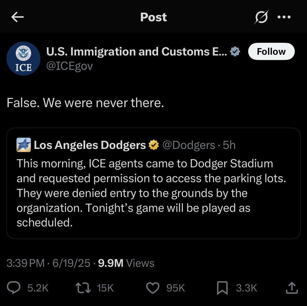 trippfour's tweet photo. @clownworld @Dodgers Well shit which one is it? 🤔 someone lyin https://t.co/JXPSn5fmDg