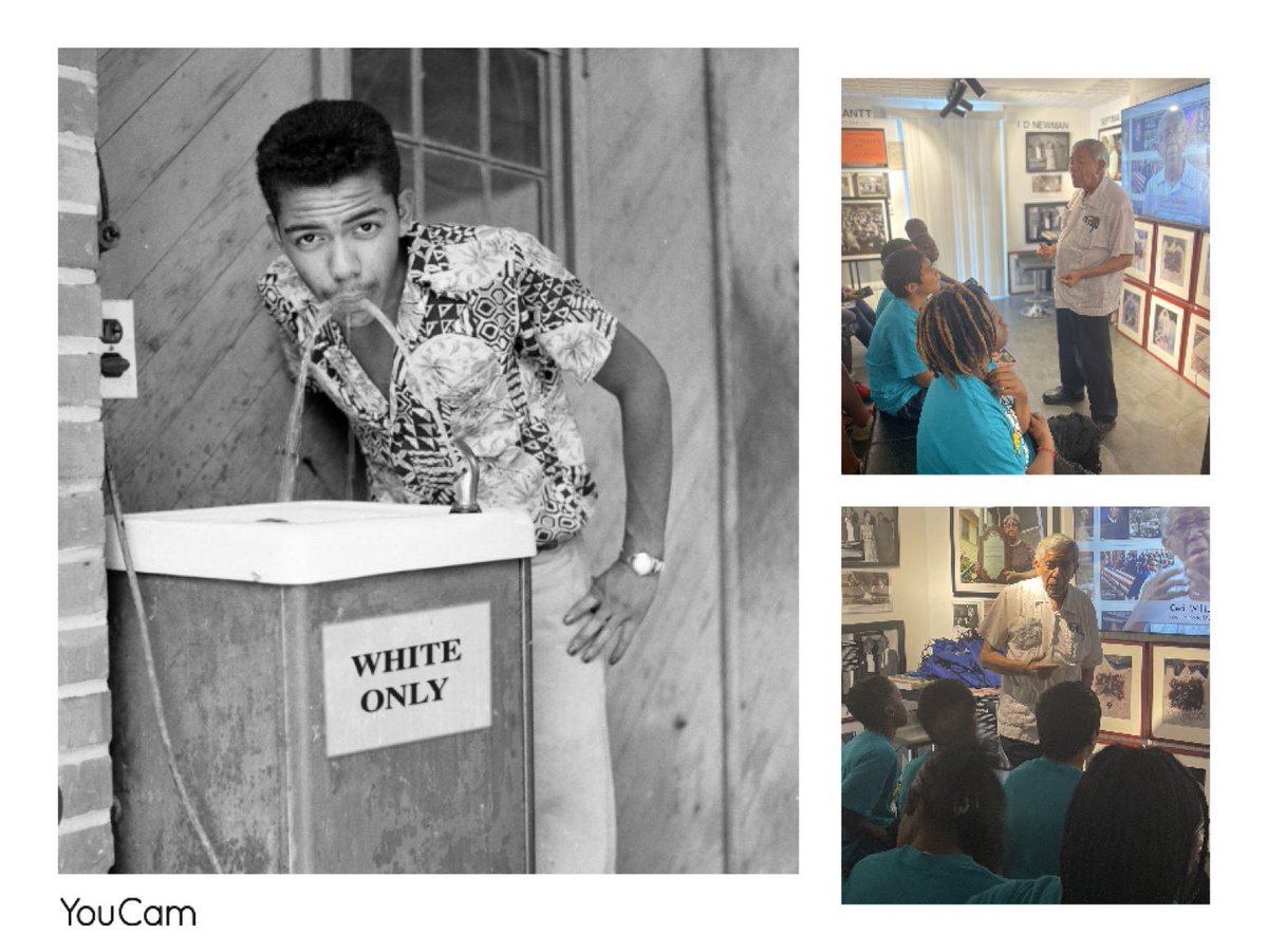 WAPerryParents's tweet photo. @WAPerryMS CDF Freedom Schools Scholars had the privilege of meeting legendary photographer Mr. Cecil Williams, renowned for his iconic water fountain image, symbolizing resistance to prejudice. Scholars also toured SCSU enhancing their understanding of this pivotal history. https://t.co/xei3ZH5R6a
