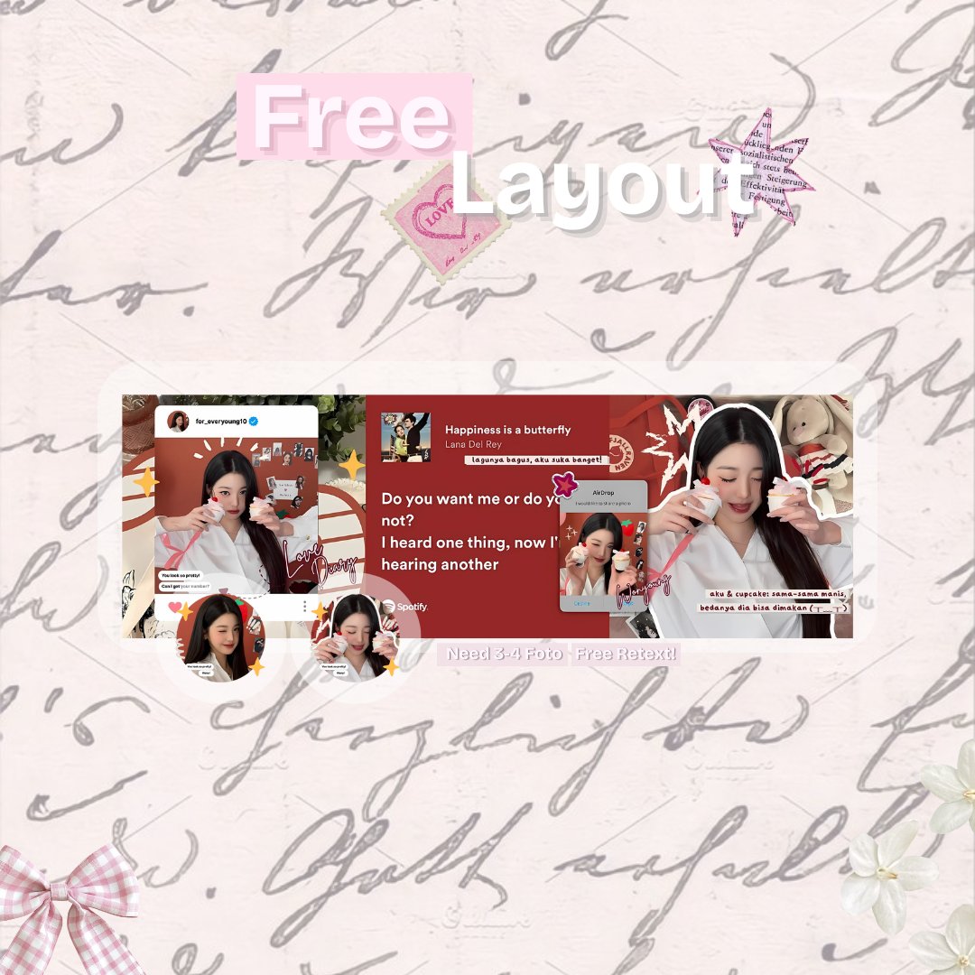any interactions will be apreciated!

FREE LAYOUT ALERT (๑>؂•̀๑)!

Hello, dearest! Dalam rangka "Jumat Berkah". Kakak cantik <a href="/sumsu/">َ</a> bakalan bagiin 3 FREE LAYOUT BY REQ untuk "Dear Scarlet" catalogue by reply! Jangan lupa baca TnC nya di bawah yaa (๑>؂•̀๑)

#zonauang #zonaba