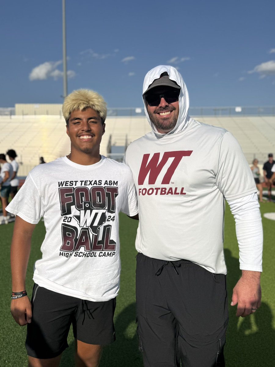 Joziah Rosales βοΈ (@ziah_is_him) on Twitter photo Had a great camp <a href="/WTAMUBuffs/">West Texas A&M Athletics</a> Football. Got to speak to coach <a href="/CoachJoshLynn/">Josh Lynn</a> again, always good talking to you coach! Look forward to this year and what comes next. <a href="/CoachWhiteDB1/">Coach White</a> <a href="/HubCityPrepsLBK/">HubCityPreps.com</a>
<a href="/FootWorkUnit/">Footwork Unit</a> Had a great camp <a href="/WTAMUBuffs/">West Texas A&M Athletics</a> Football. Got to speak to coach <a href="/CoachJoshLynn/">Josh Lynn</a> again, always good talking to you coach! Look forward to this year and what comes next. <a href="/CoachWhiteDB1/">Coach White</a> <a href="/HubCityPrepsLBK/">HubCityPreps.com</a>
<a href="/FootWorkUnit/">Footwork Unit</a>