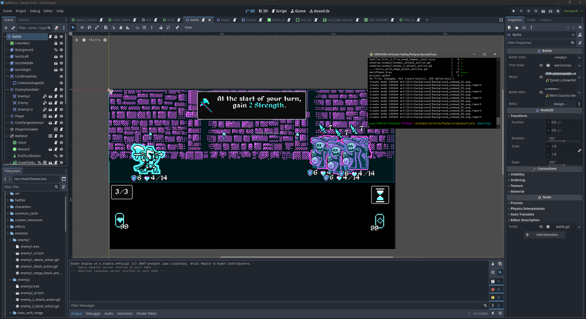 KOVyrelliaGame's tweet image. sale fin de semana de codeo :3, hay que actualizar fondos, screensizes, fonts, y algunas UIs
#madeingodot #GODOT #godotengine