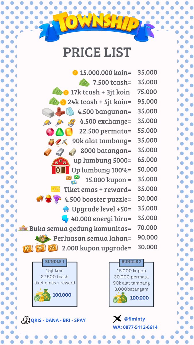 earnijg's tweet photo. 3. Hai aku ready tcash cash dolar koin alat up kupon lumbung perluasan kebutuhan township kalian.
Testi bisa kalian cek di pinned ya, fast respon langsung wa aja guys ya
#zonauang #zonajajan #zonaba https://t.co/xrGMhiJWKi