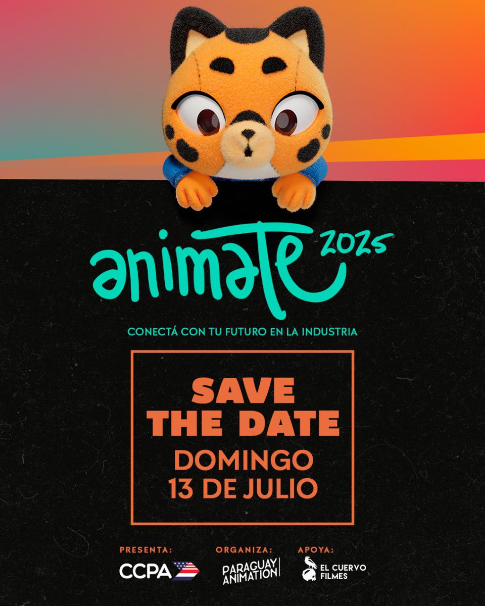 Paraguay Animation (@pyanimation) on Twitter photo ¡Se viene una jornada especial para vos! Encontrá tu camino en la industria, en Julio llega Animate 2025 💥
📝 Save the date: Domingo 13 de Julio
Próximamente más información, activa las notificaciones y estate atento/a 👀
Presenta: <a href="/ccpaculturalpy/">ccpaculturalpy</a> ¡Se viene una jornada especial para vos! Encontrá tu camino en la industria, en Julio llega Animate 2025 💥
📝 Save the date: Domingo 13 de Julio
Próximamente más información, activa las notificaciones y estate atento/a 👀
Presenta: <a href="/ccpaculturalpy/">ccpaculturalpy</a>