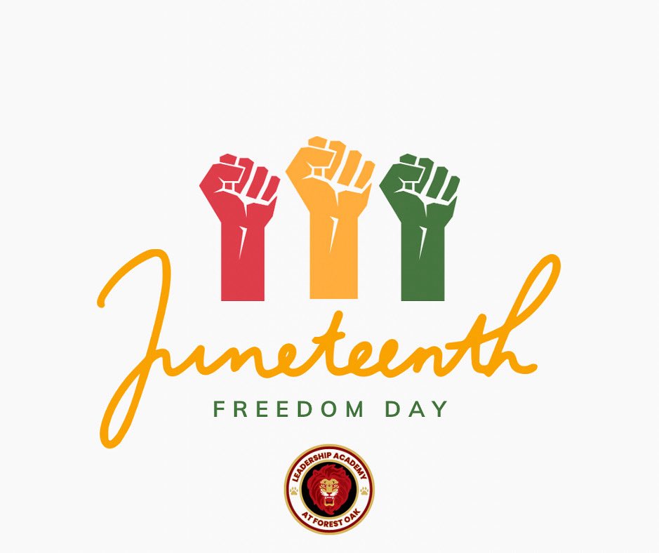 LAForestOak's tweet image. Happy Juneteenth! ❤️💛💚
Today we honor freedom, resilience, and the continued fight for equity and justice. At LAFO, we recognize the significance of this day in American history and celebrate the strength and contributions of Black Americans—past, present, and future.