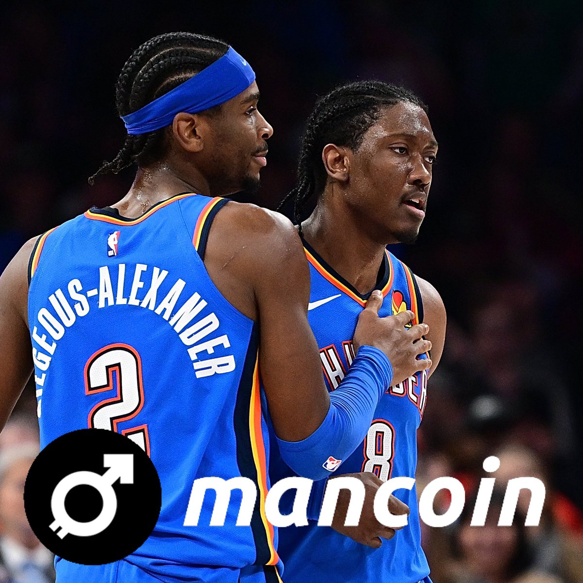1BasedChad's tweet photo. Who u got tonight?? OKC to seal the deal? I think so! LFG OKC!
Game time!
#mancoin #NBAFinals https://t.co/xslZefN7jU
