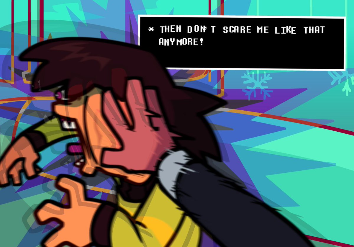 Roll_Cinnam0n's tweet photo. *DELTARUNE SPOILERS*
CRAZY Scene............

#deltarune #deltarunechapter4 #brosprinkles #weirdroute #mynameiskristhisismylife https://t.co/9WCYOX3P9g