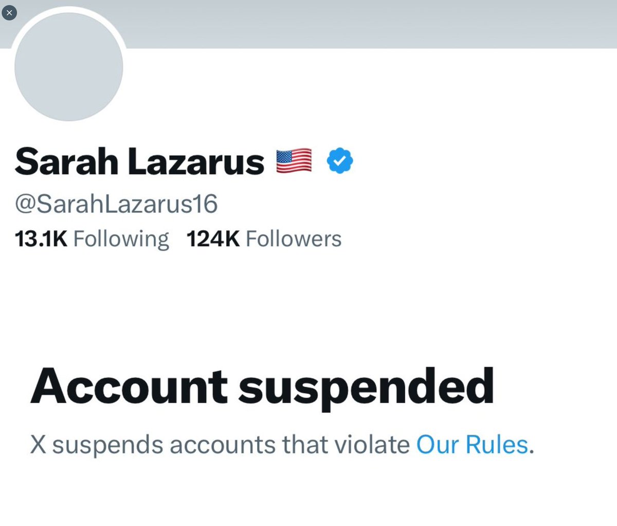 SoveyX's tweet photo. This is my favorite day on this platform so far.

This morning I posted about @SarahLazarus16, an account that was posting underage girls and having men rate them.

I asked people to report her and help get the account taken down.  The response was incredible.  This community did it!  

Her account has been suspended.

Thank you all for helping protect our children!  I can't tell you how much I love you all right now!!!!