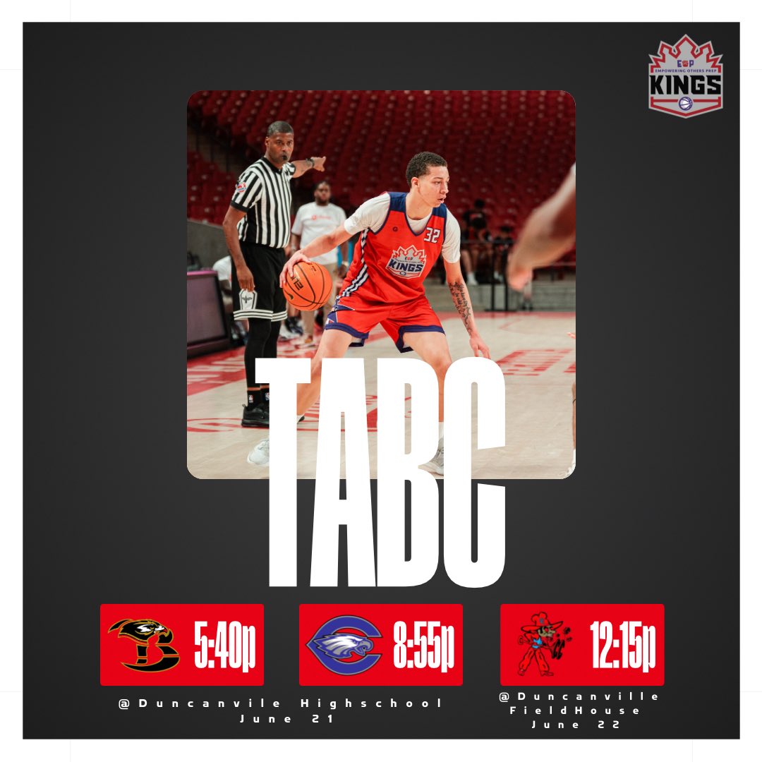 🚨College Coaches🚨Here is my TABC schedule‼️<a href="/EOPHoops/">Empowering Others Prep Kings</a> <a href="/djones8301/">Doug Jones</a> <a href="/bigsloan32/">Marcus Sloan</a> <a href="/GDayHoopScout/">🅶🅴🅾🅵🅵🆁🅴🆈 🅳🅰🆈 🆂🆁.</a> <a href="/RobCInTheGym/">Robert Carroll</a> <a href="/Boy_named_Su_5/">Ansu Sesay Jr</a> <a href="/NSPA__/">National Scholastic Prep Association</a> <a href="/KevinMoses38/">Kevin Moses LLC</a> <a href="/CThaProphet24/">Alex Y</a> <a href="/GASOBlue/">Blue Zertuche 🔗</a> <a href="/TXHSBB/">Texas High School Basketball</a> <a href="/Extraeyesmedia/">Bobby Benjamin/Mr. Eyes</a> <a href="/TheSwaic/">The SWAIC</a>