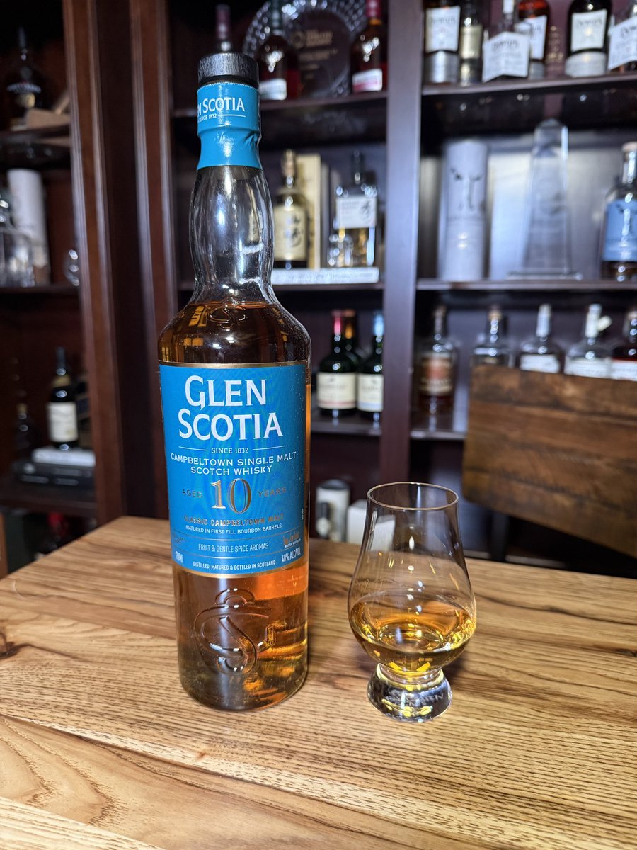 Tonight’s dram is the Glen Scotia 10-year-old Campbeltown single malt.