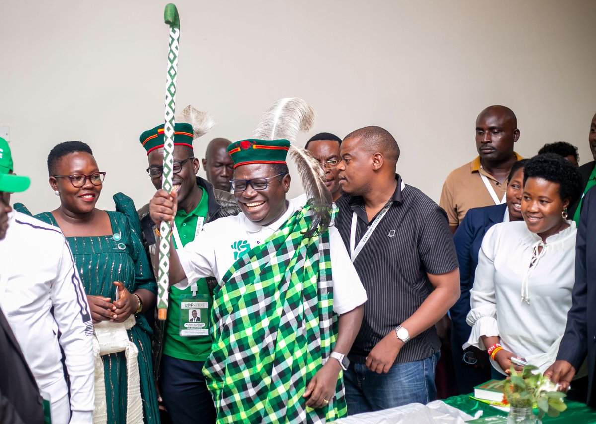 <a href="/AgrippaByayesu/">Agrippa BYAYESU</a> <a href="/norbertmao/">Norbert Mao</a> <a href="/sirandagerald1/">SirandaGeraldBlacks</a> <a href="/Mbidde/">Hon, Dr. Mukasa Fred Mbidde</a> <a href="/ntvuganda/">NTV UGANDA</a> <a href="/nbstv/">NBS Television</a> <a href="/bbstvug/">BBS TEREFAYINA</a> <a href="/SaltTvUganda/">Salt TV</a> <a href="/HellenZionAshab/">SAYUNI HELLEN</a> <a href="/jo_wakabi/">Jo Wakabi #Lion King 👑 🇺🇬</a> <a href="/TonyOwana/">Tony Geoffrey Owana</a> <a href="/UYDOfficial/">UYD - Official</a> <a href="/DPSecretariat1/">Democratic Party</a> Madam President and the President General! Congratulations once again my leader.