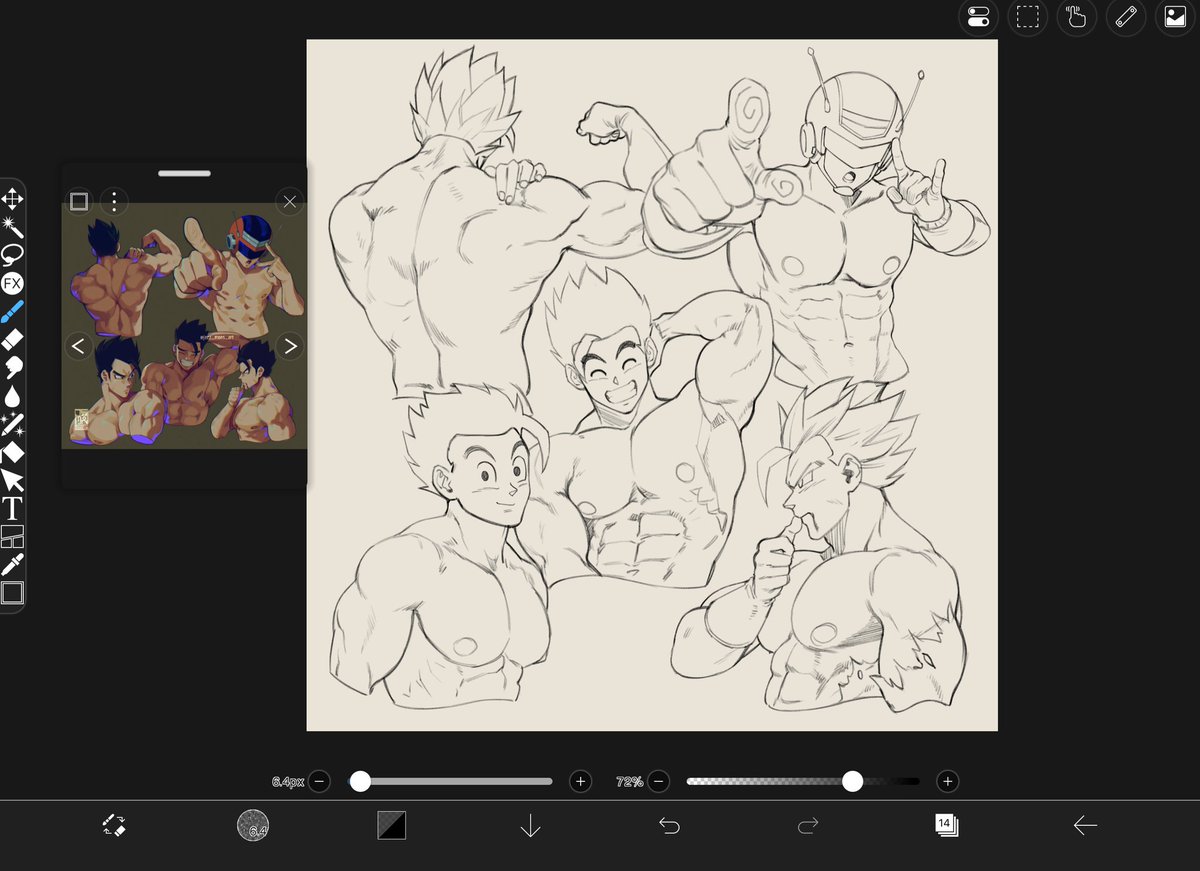 Redraw wip

#gohan #DragonBall #DragonBallSuper #muscleart