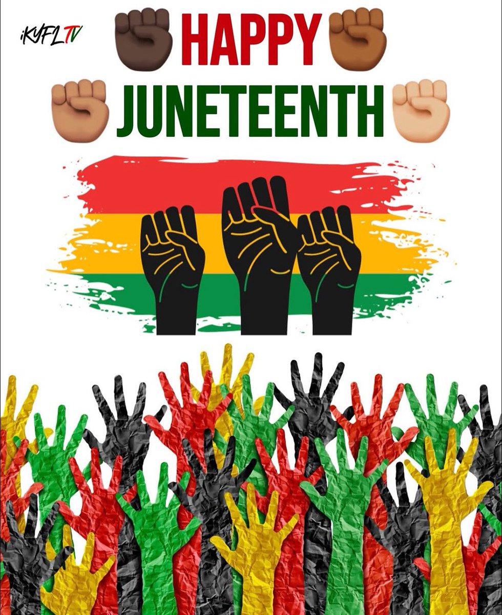 Today, we honor Juneteenth — a powerful reminder that freedom, though delayed, can never be denied. Today, we honor Juneteenth — a powerful reminder that freedom, though delayed, can never be denied. ✊🏾❤️💚🖤

#juneteenth2025