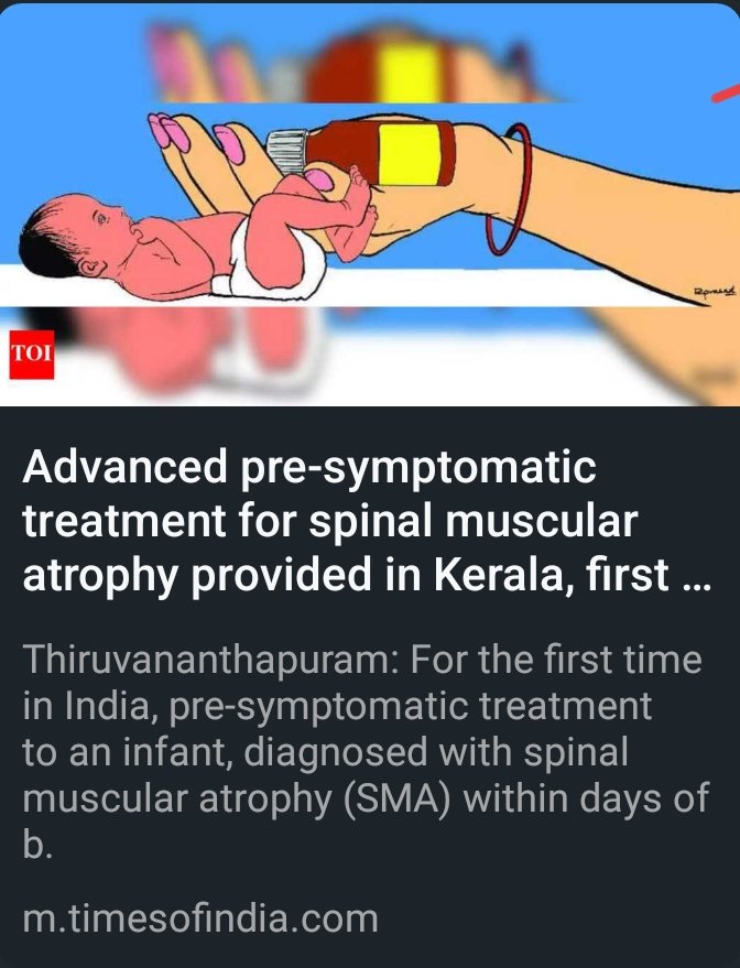 Cure SMA Foundation of India ๐ฎ๐ณ (@curesmaindia) on Twitter photo Heartfelt thanks to <a href="/iprdkerala/">Kerala Government | เดเตเดฐเดณ เดธเตผเดเตเดเดพเตผ</a> for pioneering SMA treatment in India! A pre-symptomatic baby received #Risdiplam medicine at just 2 weeks old, marking a historic milestone.Kudos to <a href="/KeralaHealth/">Dept. of Health & FW, Govt. of Kerala</a> for their unwavering support to patients with SMA! #SMAawareness #KeralaHealthcare Heartfelt thanks to <a href="/iprdkerala/">Kerala Government | เดเตเดฐเดณ เดธเตผเดเตเดเดพเตผ</a> for pioneering SMA treatment in India! A pre-symptomatic baby received #Risdiplam medicine at just 2 weeks old, marking a historic milestone.Kudos to <a href="/KeralaHealth/">Dept. of Health & FW, Govt. of Kerala</a> for their unwavering support to patients with SMA! #SMAawareness #KeralaHealthcare