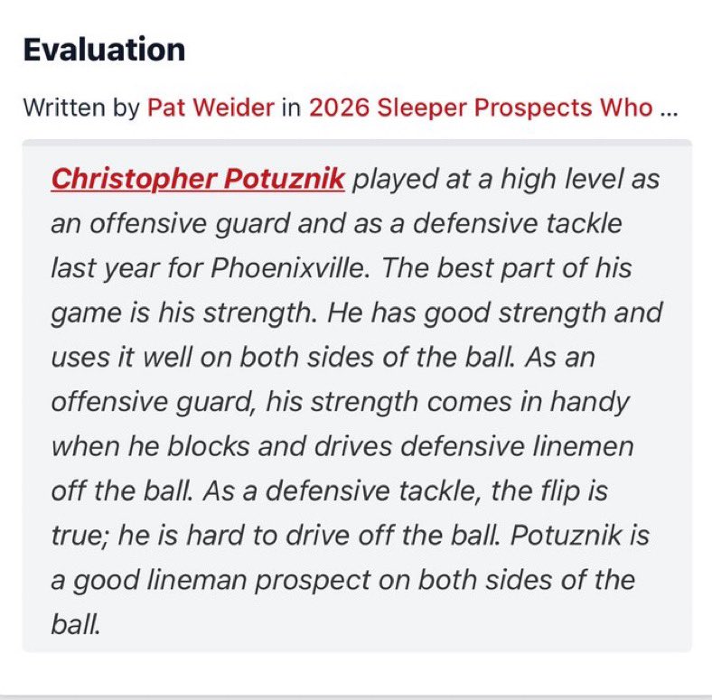 Thanks <a href="/footballcoach79/">coachweider</a> for the write up!
<a href="/PhoenixvilleFB/">Phoenixville High School Football</a>