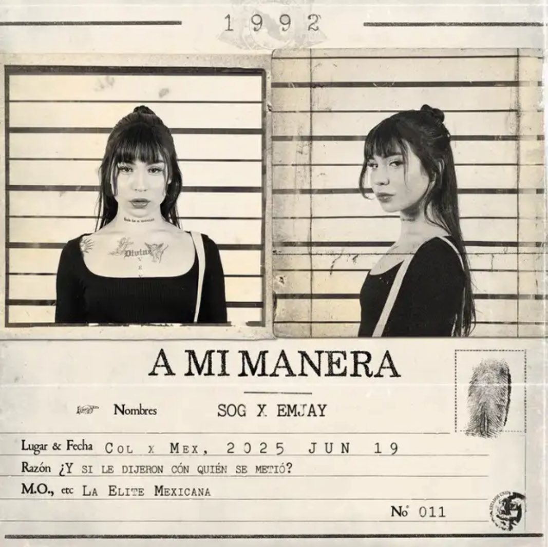 Ya disponible la nueva colaboración de SOG junto a EMJAY “A MI MANERA” en todas las plataformas digitales.  

escucha aquí 🔗: open.spotify.com/album/4a50kWdO…