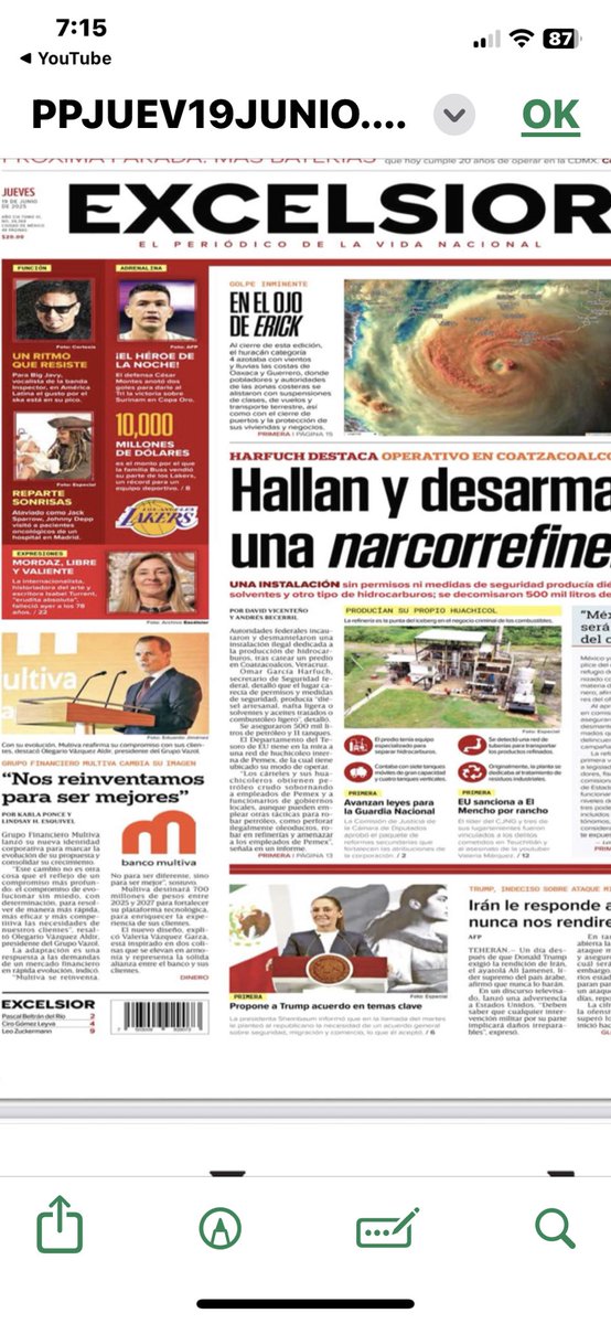 Las portadas de los periódicos USTEDES TOMEN SU DECISIÓN