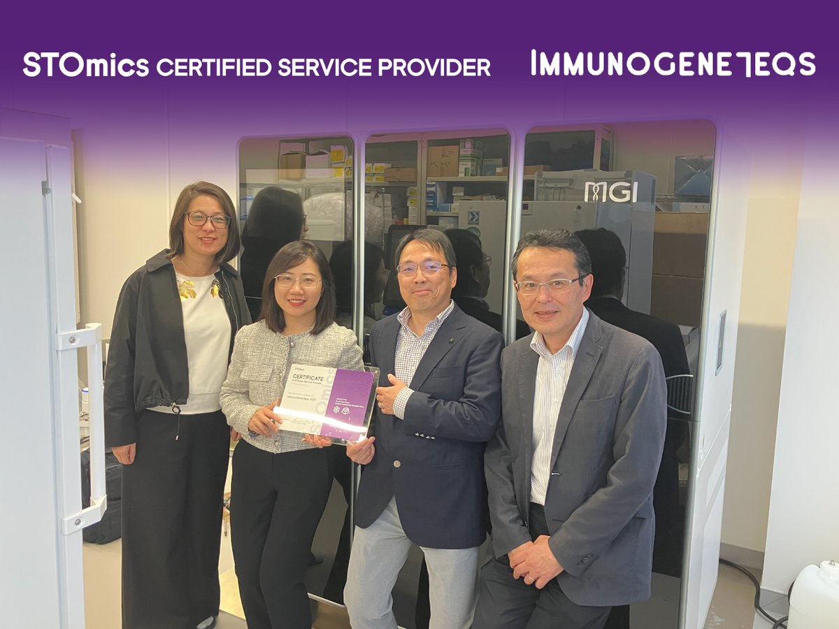 ST_Omics's tweet image. Exciting news! #ImmunoGeneTeqs (IGT) is now an official STOmics Certified Service Provider! Can’t wait to see what this partnership has in store for the future of spatial biology research—stay tuned for the exciting developments ahead! Learn more: bit.ly/44lwmfT #STOmics