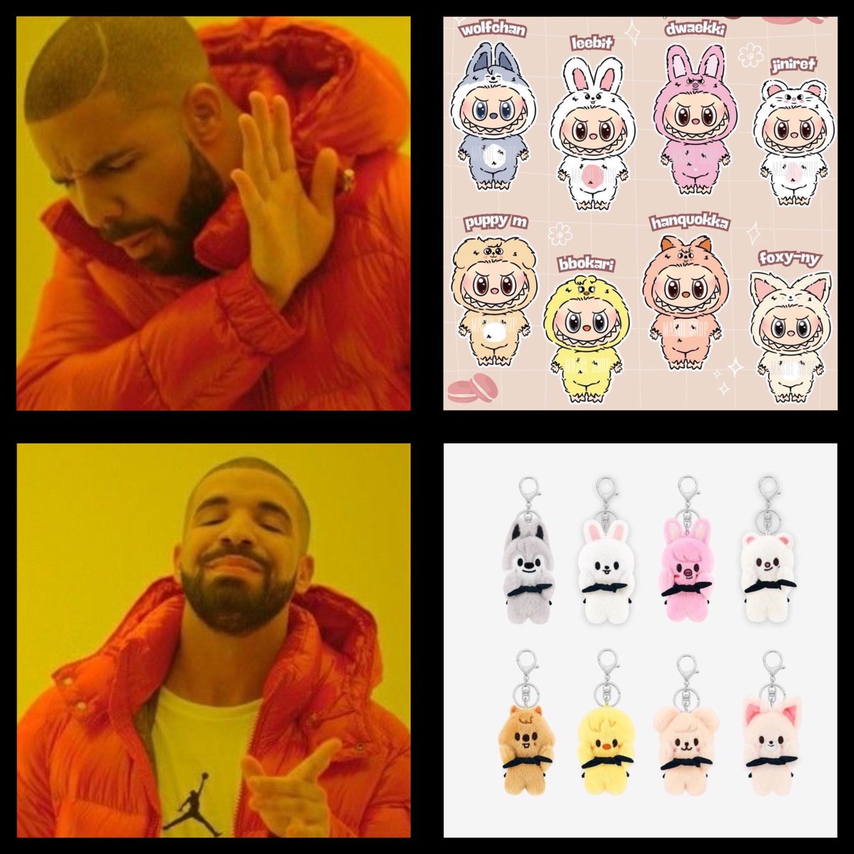 ninoononie_'s tweet image. EVEN IF they made the skzoo ones. call me a labubu hater but STILL A NO FROM ME 😀