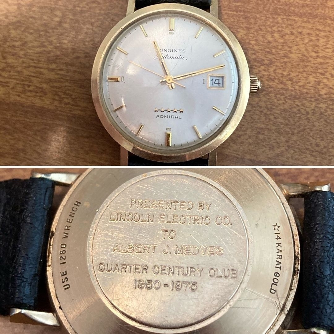 "This is my grandfather's quarter-century watch. I am a 3rd generation Lincoln employee and I have to say I am proud to work for this great company!" — Joseph Medves⁣⁠.

#ThrowbackThursday #TBT #WeldRed #WeldRedNation