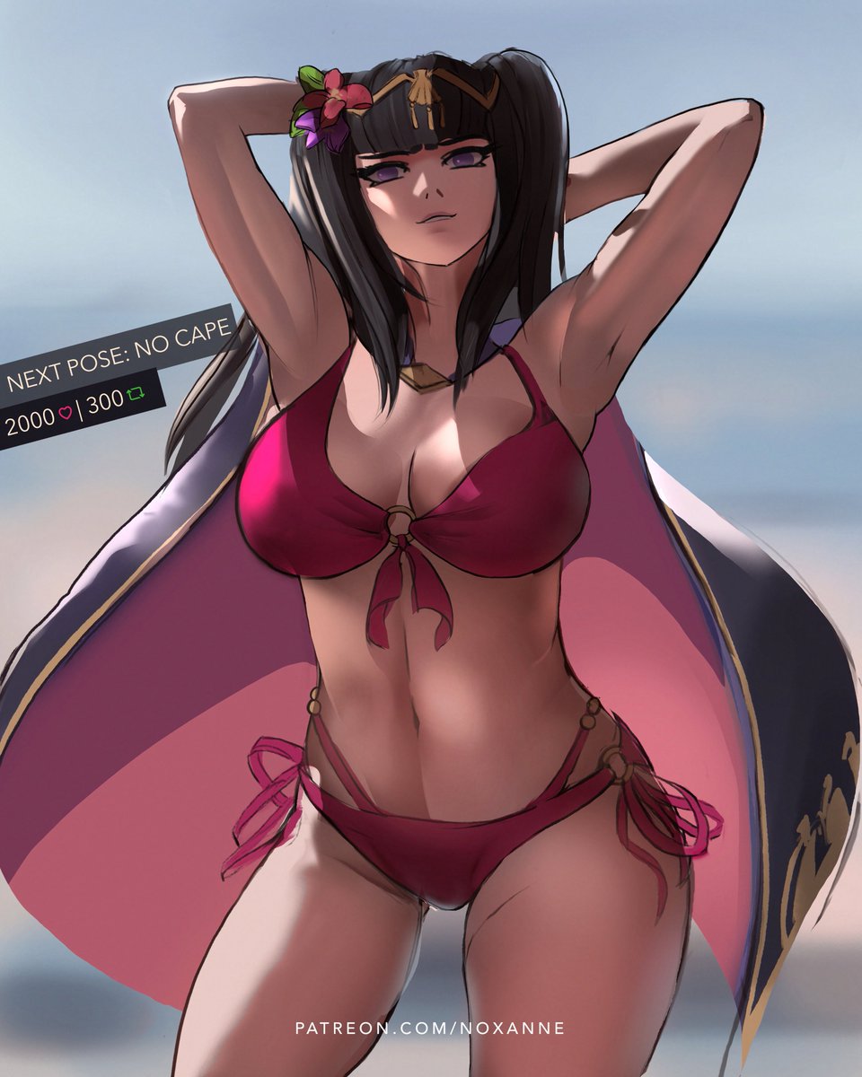 Tharja 🖤 #FireEmblem #FireEmblemHeroes
(1/4) Let's see if we can undress our favorite dark mage!