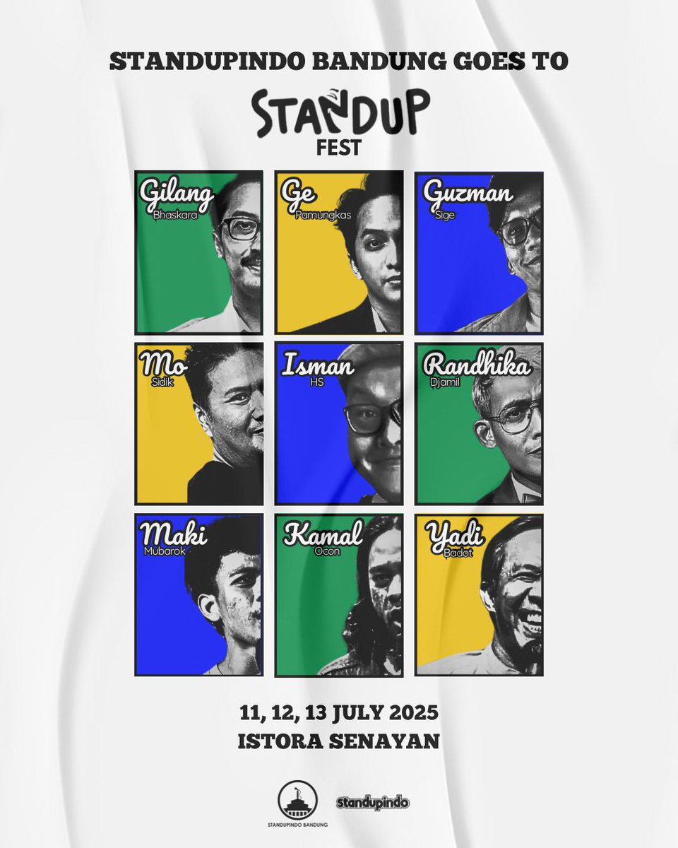 Siapa yang udah gak sabar nonton Standupfest 2025? 🙌🏻🙌🏻

Jangan lupa saksikan seluruh penampilan komika Minho ya! Sampai bertemu di Jakarta barudak bodor ✨

#standupfest2025 
#standupindobandung