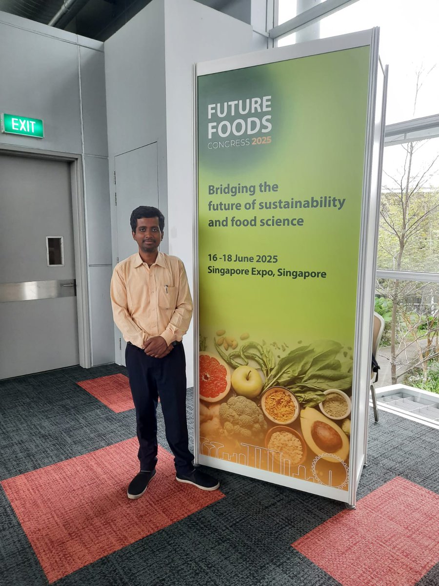 Dr. Ravi Prakash, Scientist (AS&amp;PE) Agricultural Structures and Environmental Control Division received Best Early Career Researcher Poster-Award in Future Food congress, Singapore organized Singapore during 16-18 June 2025.