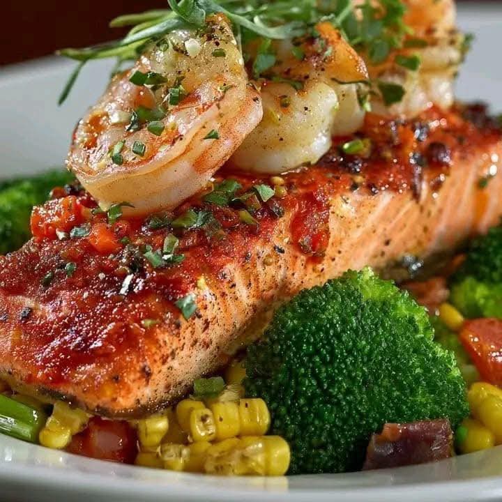 lovely95189's tweet photo. Prawn and Salmon dish https://t.co/mCbfGfYhq3