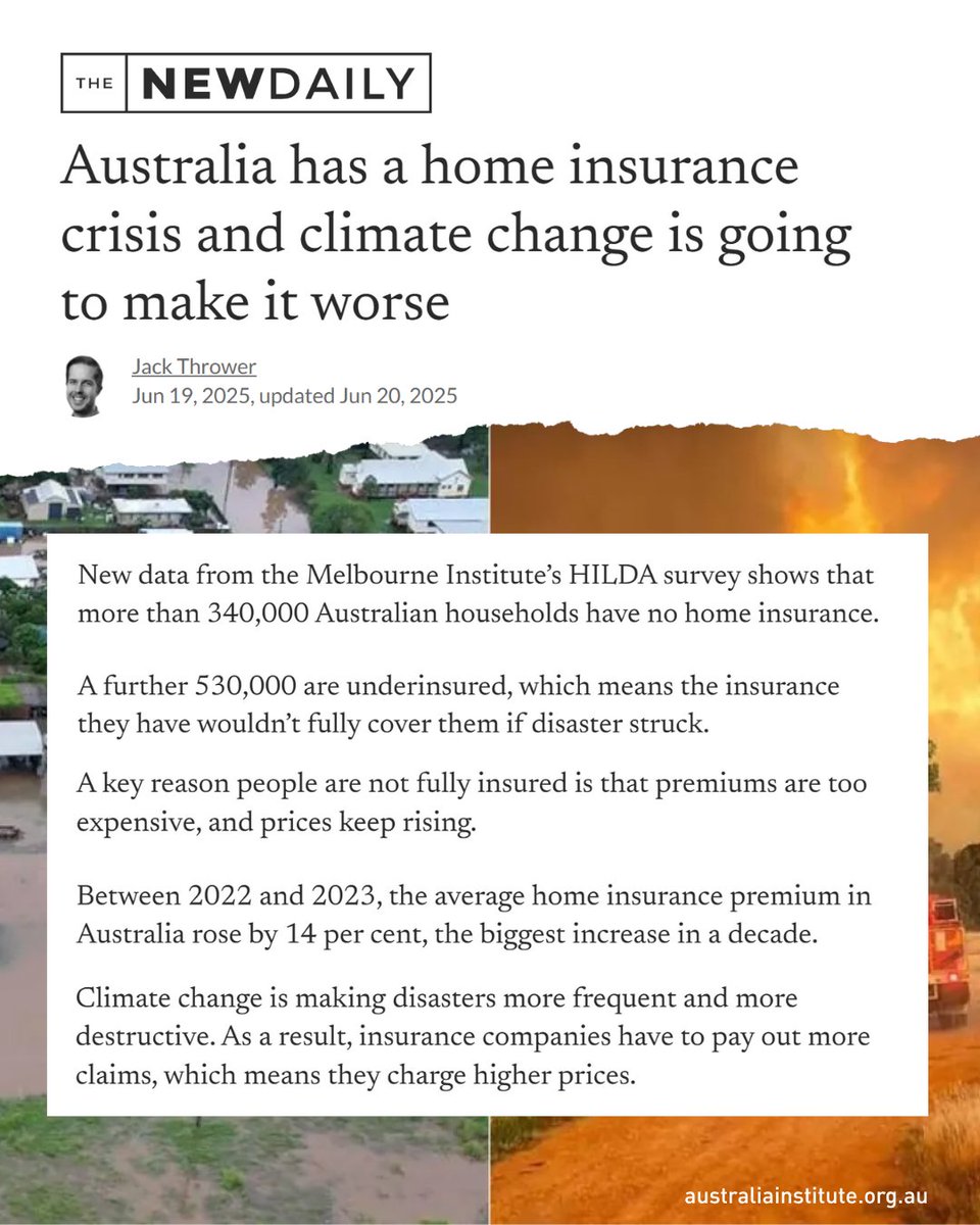 Australia Institute (@theausinstitute) on Twitter photo "In worst-case scenarios, it may become necessary to pay for whole communities to relocate. Someone is going to have to pay for these investments, and it ought to be the companies that have profited from creating this crisis." writes <a href="/JackLThrower/">Jack Thrower</a>. "In worst-case scenarios, it may become necessary to pay for whole communities to relocate. Someone is going to have to pay for these investments, and it ought to be the companies that have profited from creating this crisis." writes <a href="/JackLThrower/">Jack Thrower</a>.