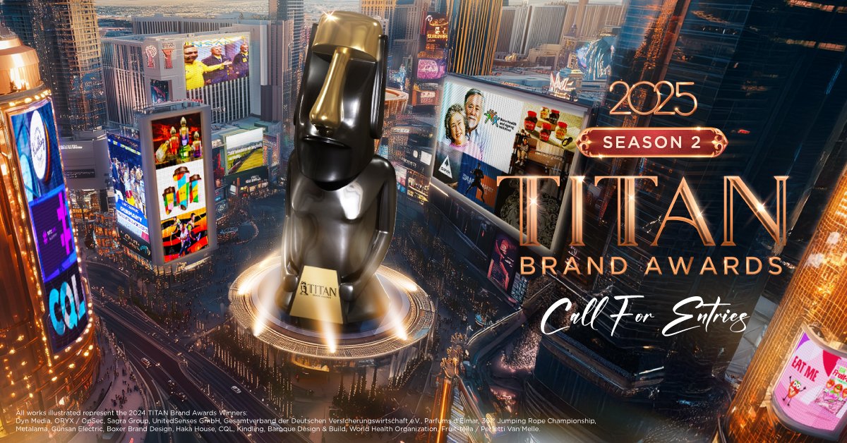 2025 TITAN Brand Awards Season 2 is now open for Regular Entries!
S2 Regular Deadline: July 16, 2025
Showcase advertising &amp; branding success: titanbrandawards.com

#TITAN #TITANawards #TITANBrandAwards #brands #brandawards #brandoftheyear #branding #organization #entrepreneur
