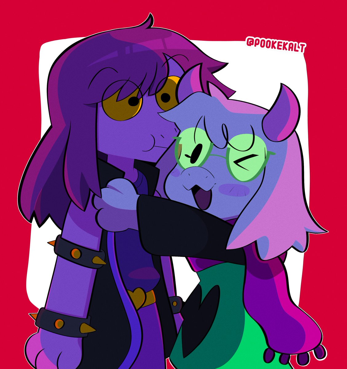 PookeKalt's tweet image. &quot; I wike you too, Suwsie! &quot;
#deltarune