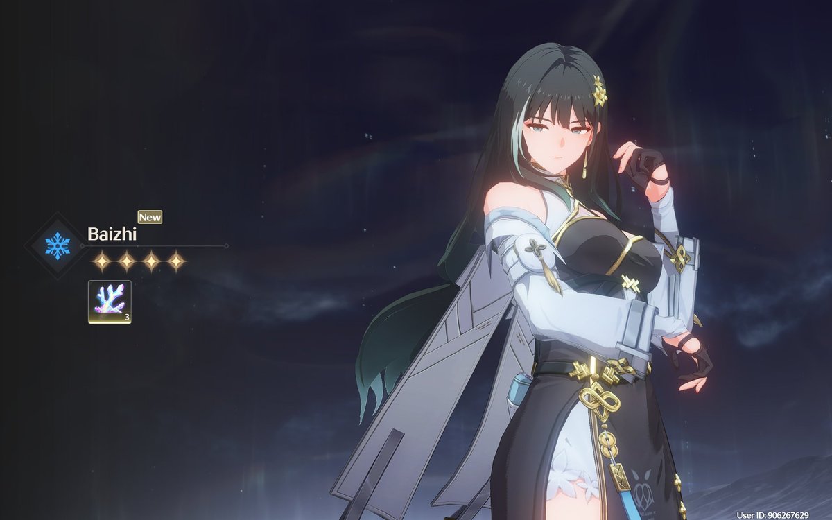 MeiSamura217's tweet image. First pull I got her 🤣👍 well, I wished for Shorekeeper, but it seems I'm not that lucky 🥹 #wutheringwaves #wuwa #seaserver #baizhi