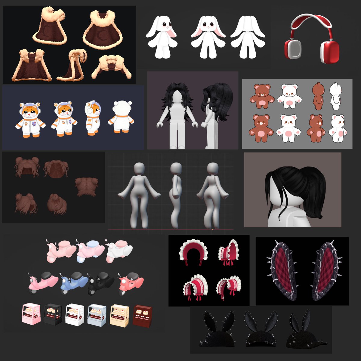WILLDF75's tweet photo. Hi, guys! It's been a while since my last tweet, but now my UGC comms are open! I make bundles, models, hairs, etc! If you're looking for a Roblox UGC creator, message me. I also make game assets.

🏷️- #RobloxDev #RobloxUGC #RobloxUGCConcept #RobloxUGCPromo #RobloxArt #Roblox https://t.co/Yqw0hLGAGR