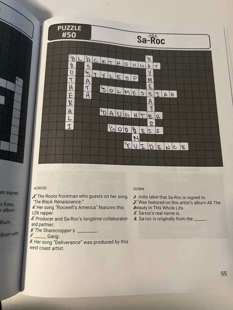 Ayy big shout out to everyone that has grabbed a copy of my new crossword puzzle book, keep sending pics 🙏🏽

📕 a.co/d/4E755cL