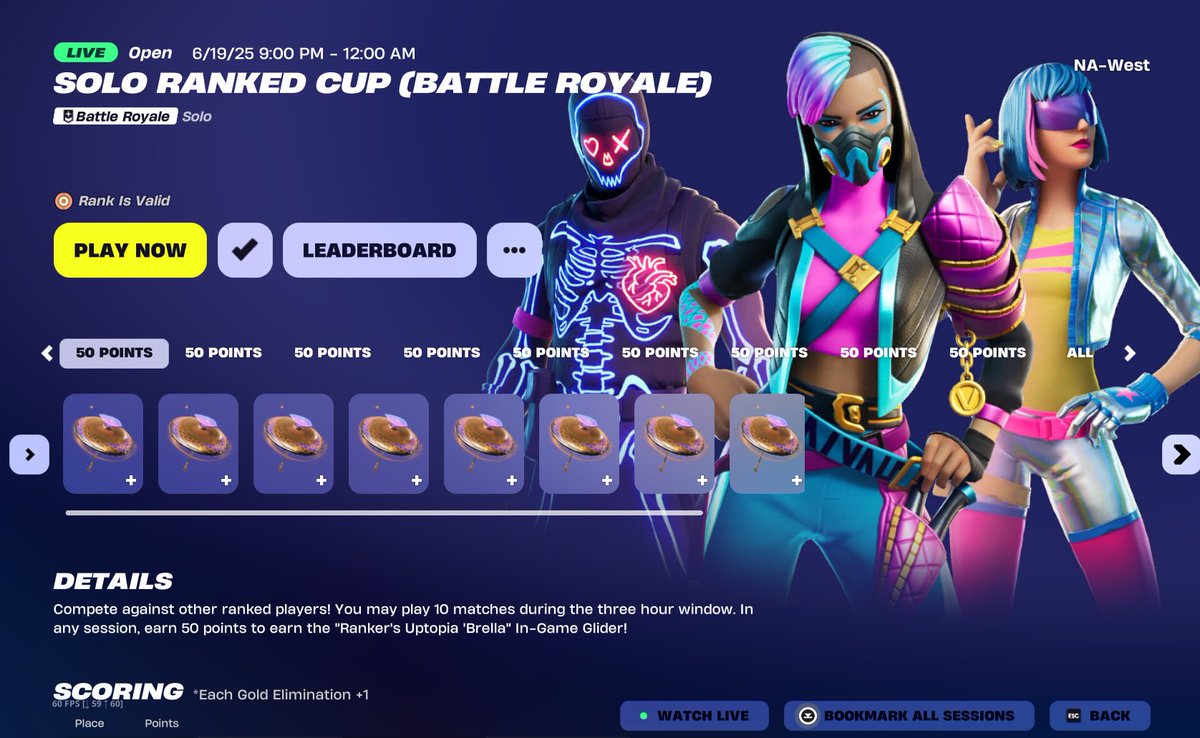 KrayJay2's tweet photo. @Fortnite The solo ranked cup is bugged for me, it says that my rank is valid but when I try to join it says that I don't have no rank and that I need to play a ranked game to show my rank but, I am ranked in EVERY ranked games (build/no build) but still can't join. https://t.co/x5L5HfnFE0