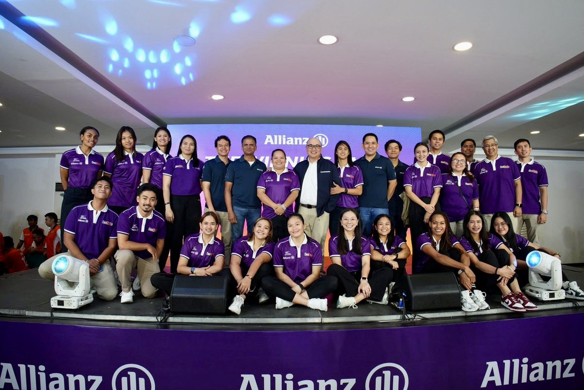 manelavice's tweet photo. Just like how Rebisco aims to nourish Filipino families with good food, the same spirit of caring and supporting others is what drives Allianz. Their vision of being the insurance partner of choice — guiding and protecting their customers throughout their entire life journey — really resonates with us. It’s about building trust, providing security, and being there through every step — just like how we aim to make a positive impact in our communities.

In the end, we’re not just playing volleyball; we’re building stronger communities, sharing victories and making a difference. We look forward to more exciting seasons and more moments to celebrate — with Allianz’s continued support.

Thank you, @allianzpnblife, for being with us in this journey.🩷💜🧡💙