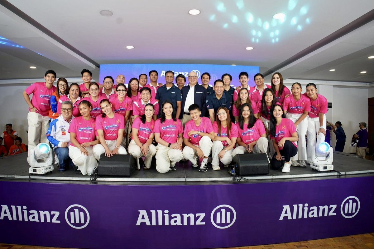 manelavice's tweet photo. Just like how Rebisco aims to nourish Filipino families with good food, the same spirit of caring and supporting others is what drives Allianz. Their vision of being the insurance partner of choice — guiding and protecting their customers throughout their entire life journey — really resonates with us. It’s about building trust, providing security, and being there through every step — just like how we aim to make a positive impact in our communities.

In the end, we’re not just playing volleyball; we’re building stronger communities, sharing victories and making a difference. We look forward to more exciting seasons and more moments to celebrate — with Allianz’s continued support.

Thank you, @allianzpnblife, for being with us in this journey.🩷💜🧡💙