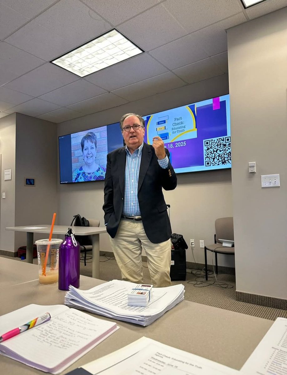 This week, I keynoted "#FactChecking: Educating for the Truth" a summer PD institute for Ohio school librarians. It was a real pleasure to share my thoughts, resources and recommendations for these important educators. 6/18/25 #medialiteracy
